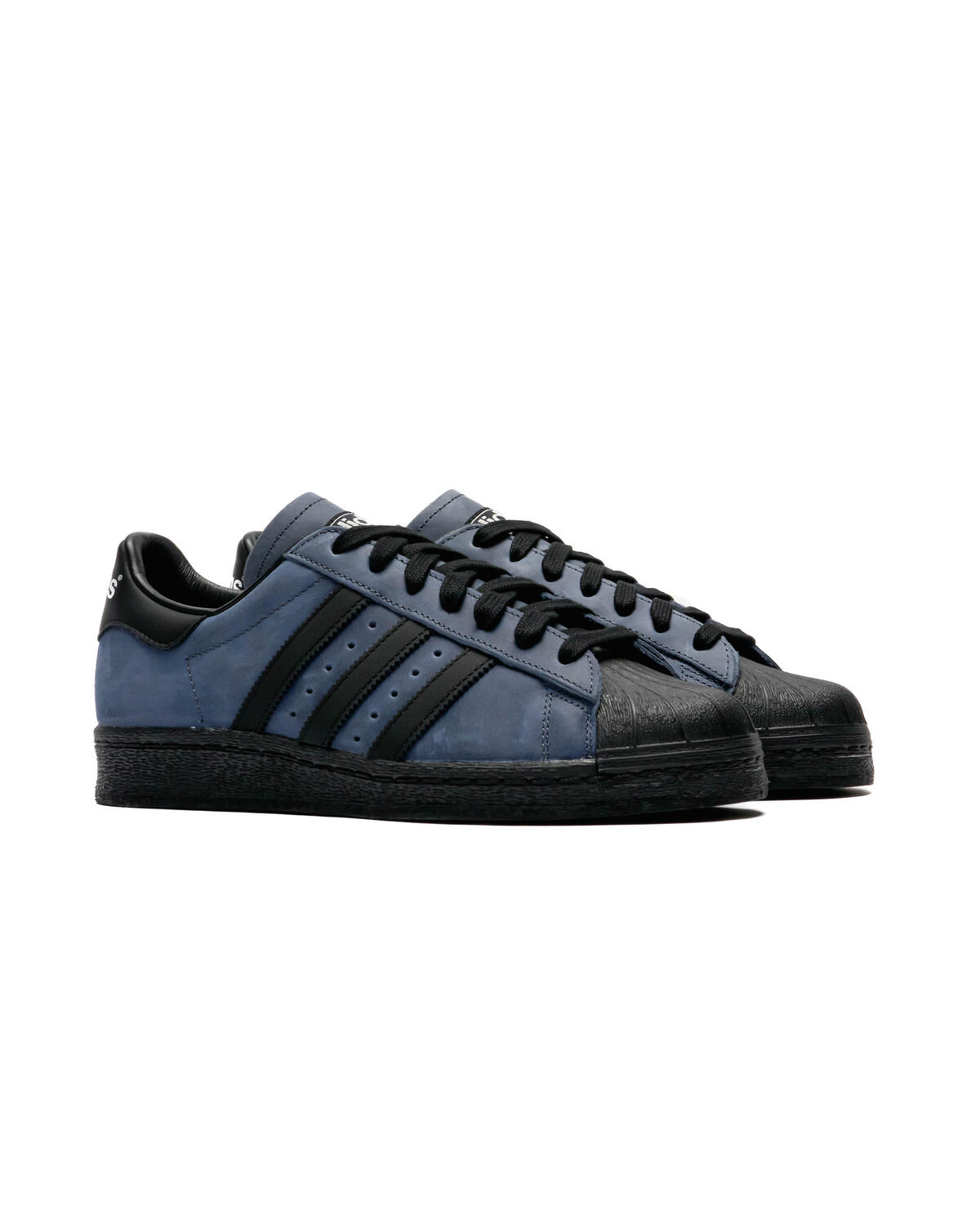 Adidas superstar outlet black and blue